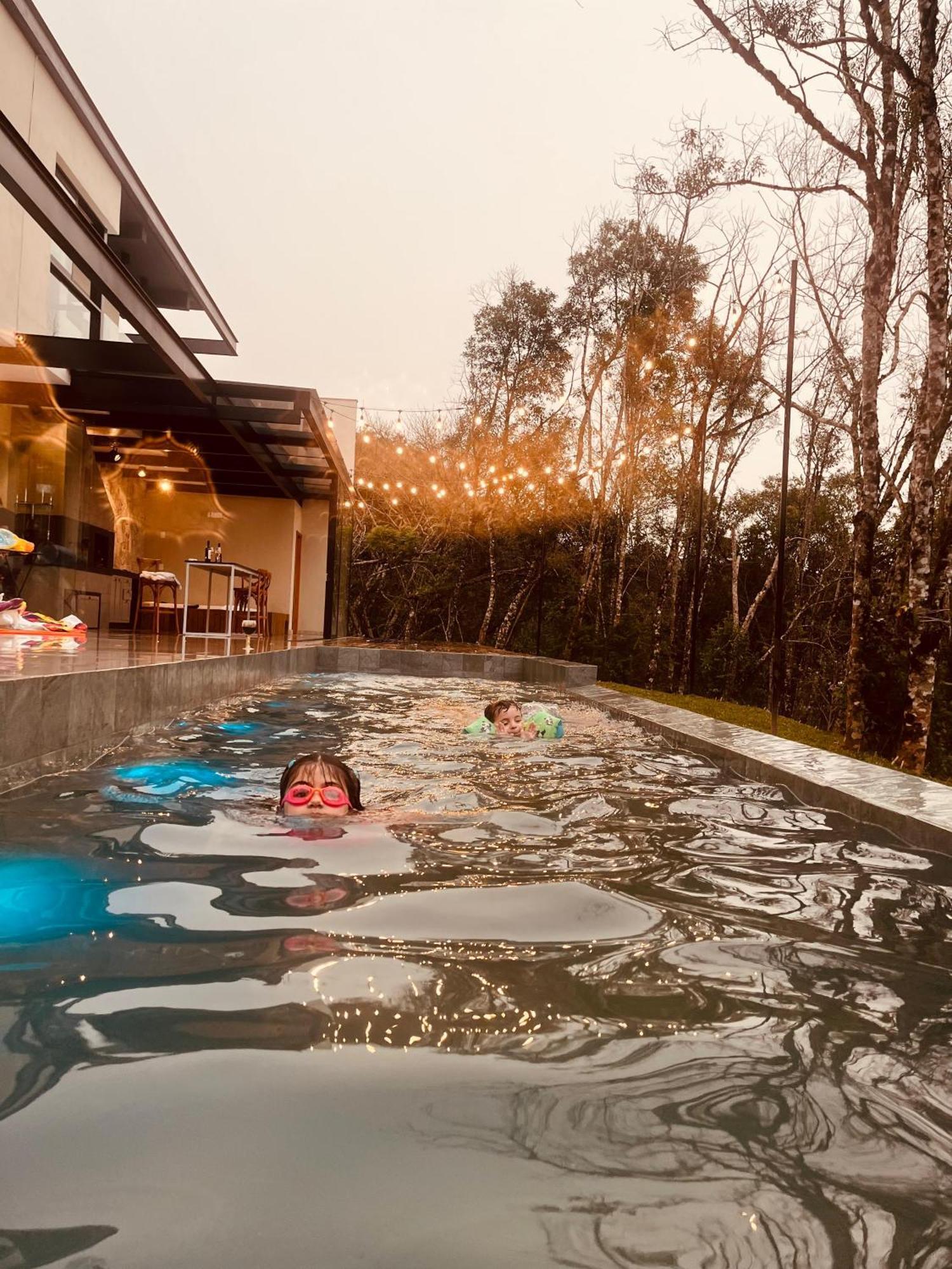 Paraiso Em Rancho Queimado Com Piscina Aquecida Bagian luar foto